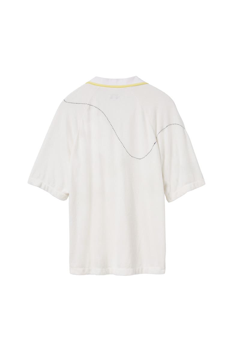 Raglan Terry Polo, Alternate, color, White