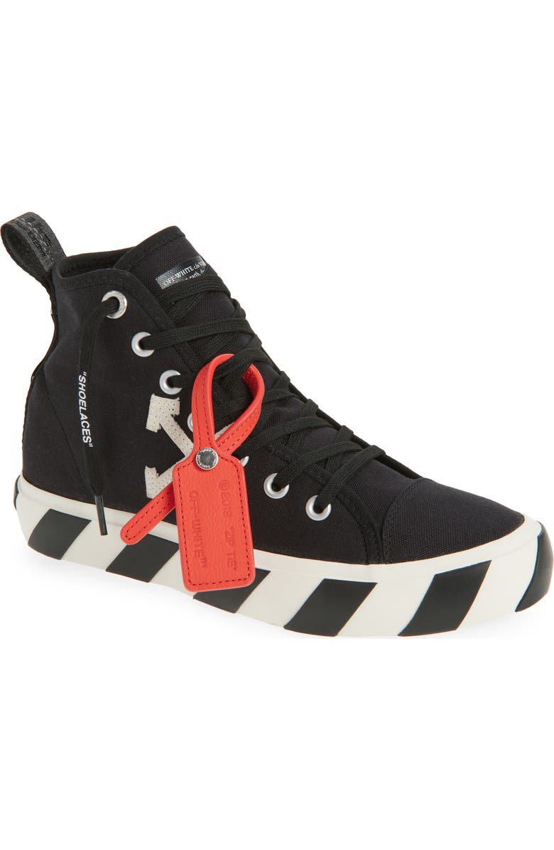 Off-White Mid Top Vulcanized Sneaker, Main, color,