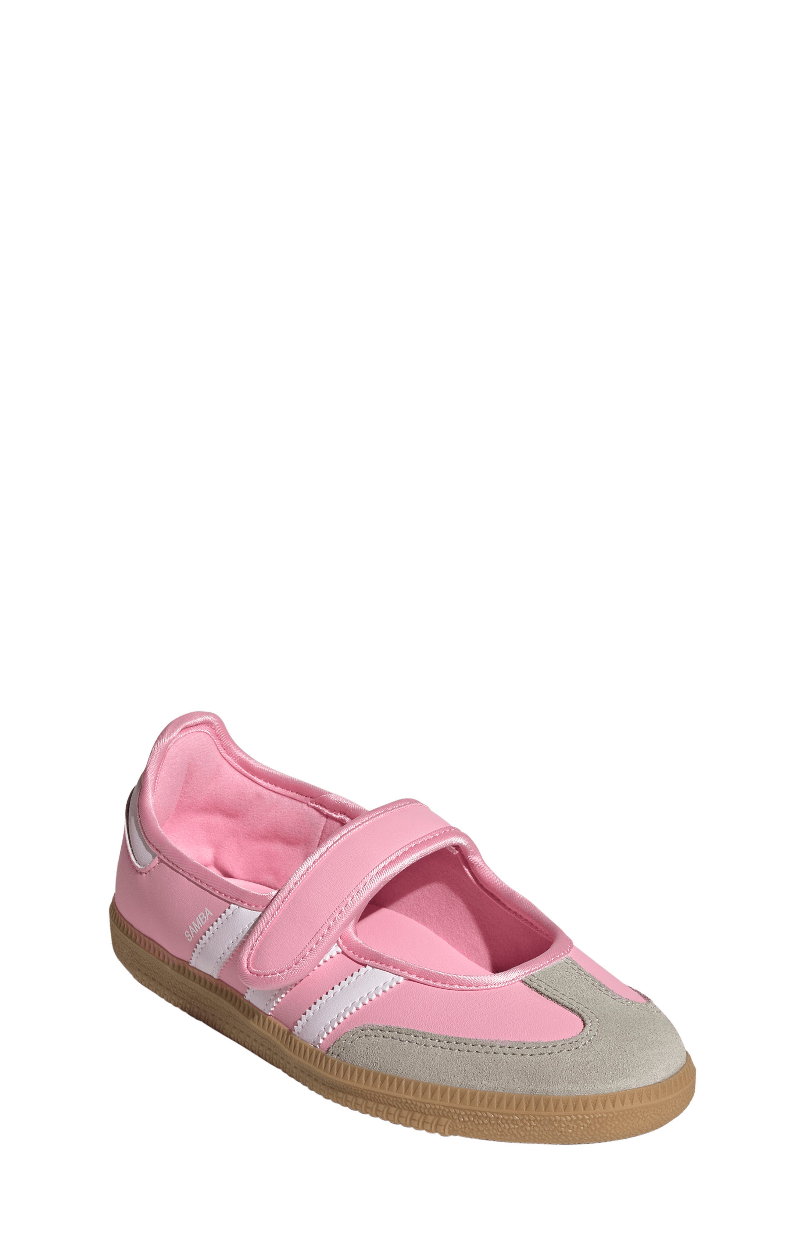 adidas Kids' Samba Jane Sneaker, Alternate, color, Light Pink/ White/ Gum