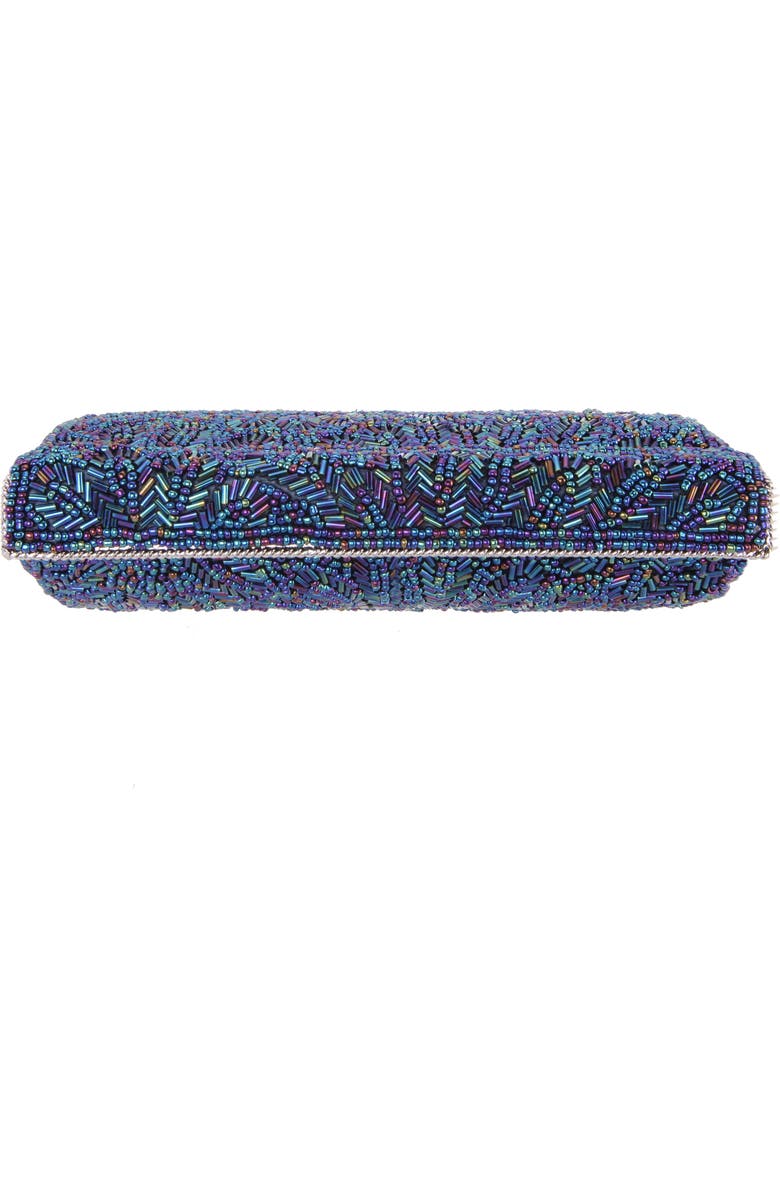 Nina 'Meadow' Beaded Frame Clutch, Alternate, color,