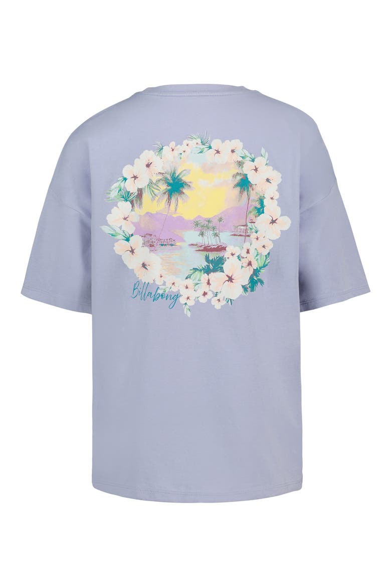 Kids' Waves Oversized Graphic T-Shirt, Alternate, color, EVENTIDE
