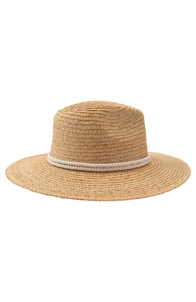 Lauren Ralph Lauren Raffia Fedora with Braided Band, Alternate, color,