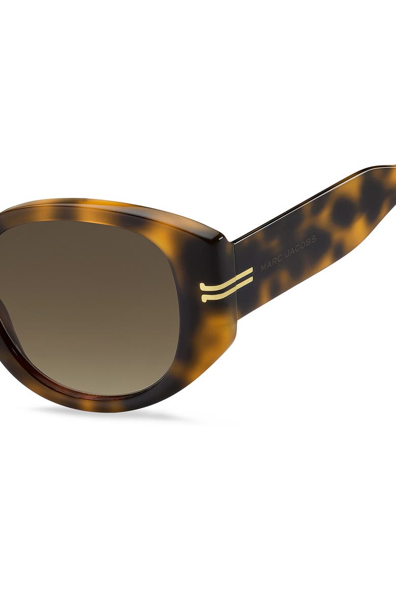 Marc Jacobs Round Sunglasses, Alternate, color, Havana/ Brown Gradient