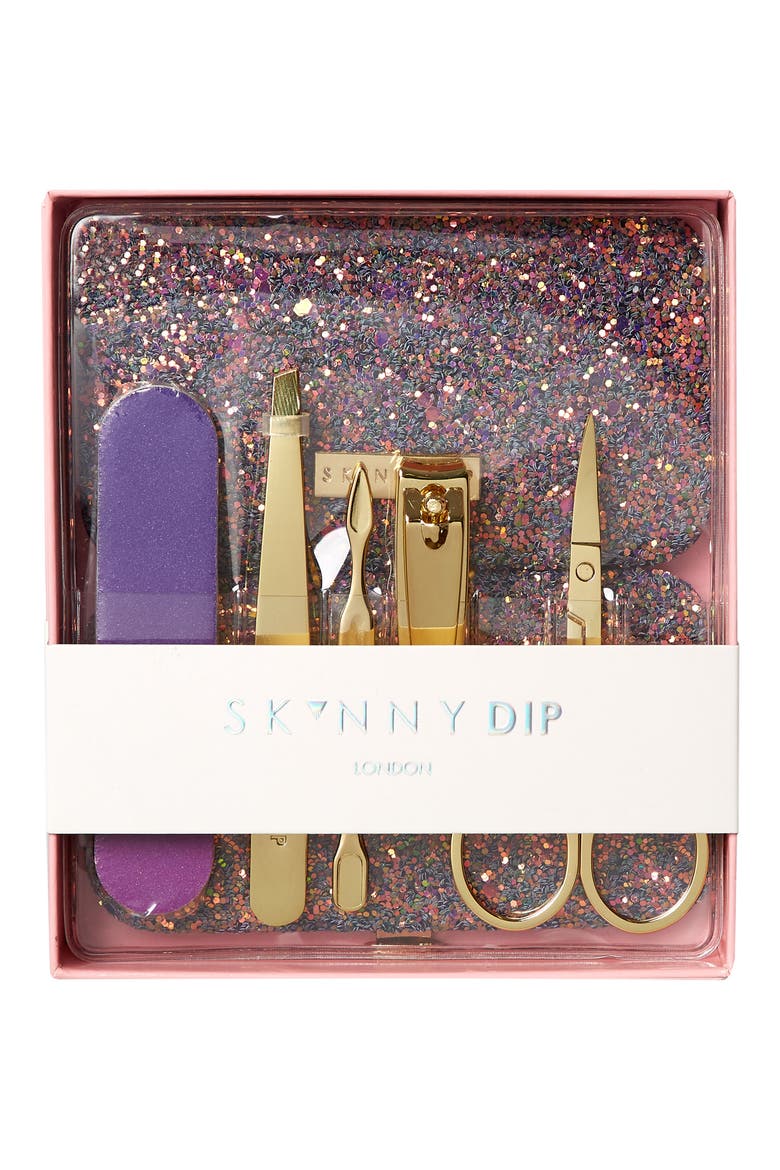 Bliss Purple + Gold Manicure Set (Nordstrom Exclusive), Alternate, color, PINK PURPLE - GOLD