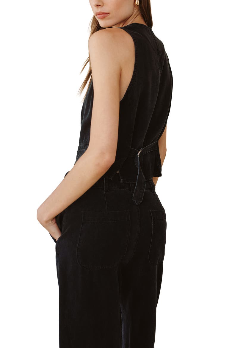 Cinch Back Vest, Alternate, color, DARK GRAPHITE WASH