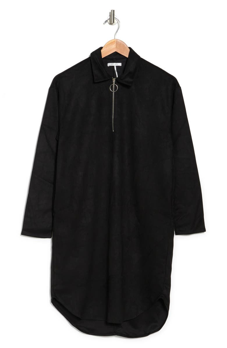 STITCHDROP Prescott Faux Suede Shirtdress, Alternate, color,