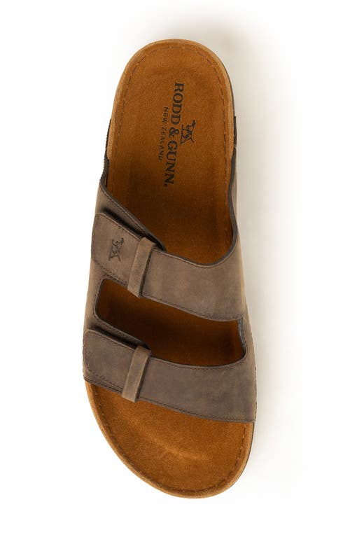 Rodd & Gunn Ranfurly Slide Sandal In Chocolate