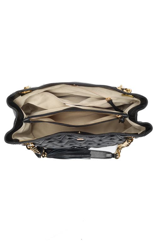 Valentino By Mario Valentino Luisa Diamond Quilted Tote Bag In Black