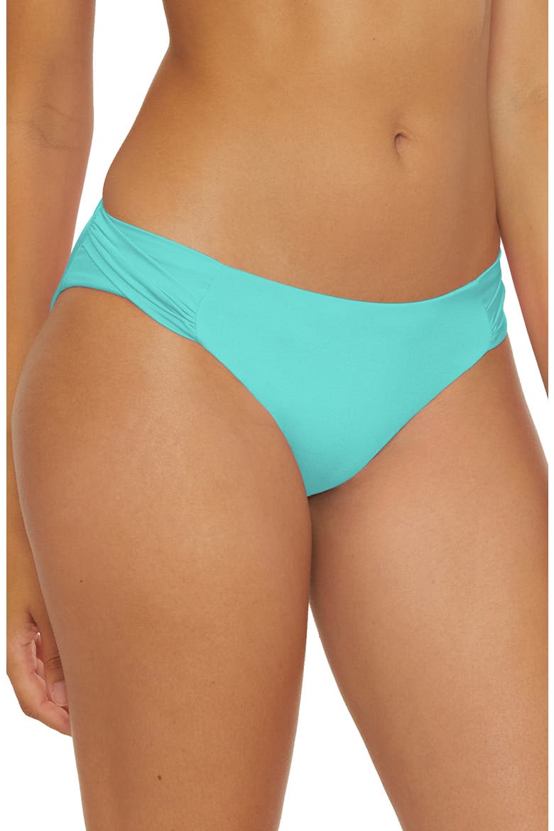 Monaco Side Tab Hipster Bikini Bottoms, Alternate, color, SKY