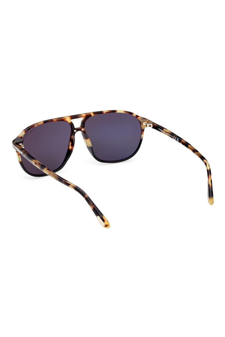 Bruce 61mm Navigator Sunglasses, Alternate, color, BLACK/OTHER / SMOKE
