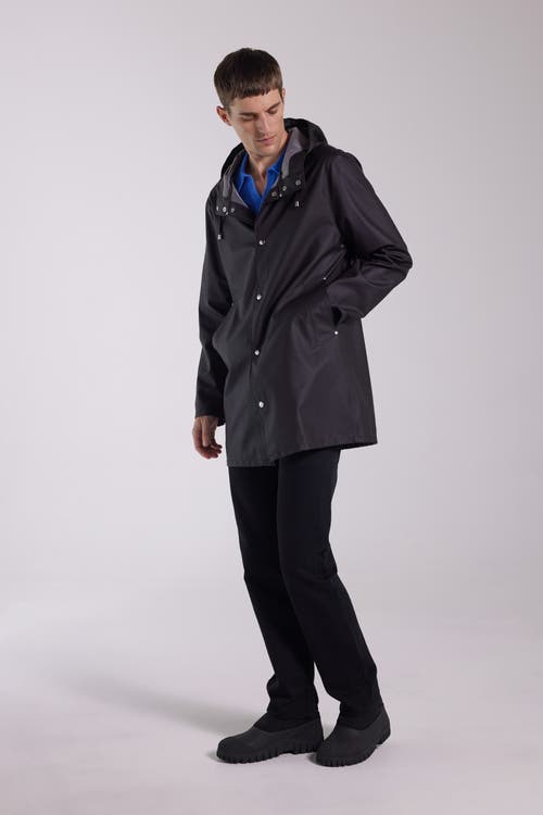 Stutterheim Stockholm Lightweight Raincoat In Black