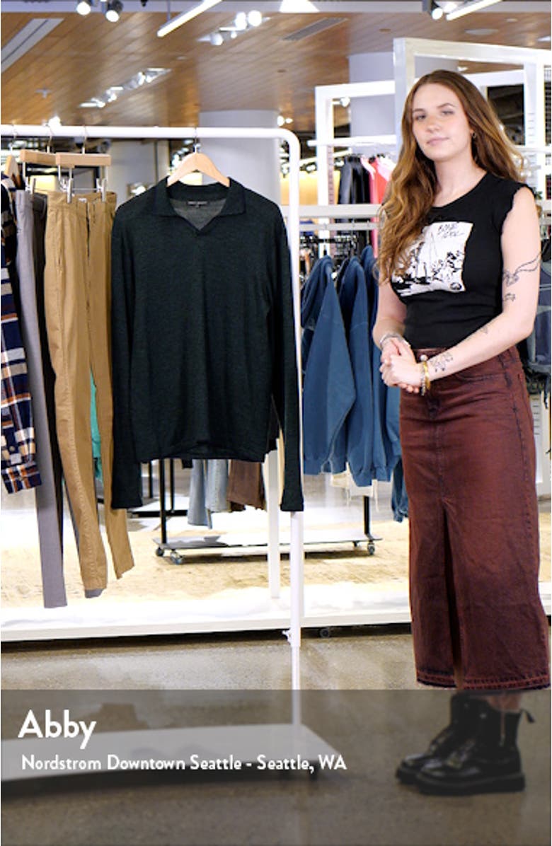 Hollow Wood Johnny Collar Wool Polo Sweater, sales video thumbnail