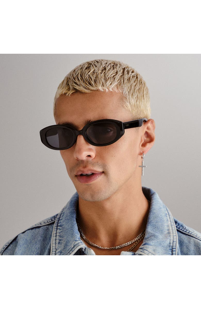 AIRE Affinity 52mm Oval Sunglasses, Alternate, color, Black 2