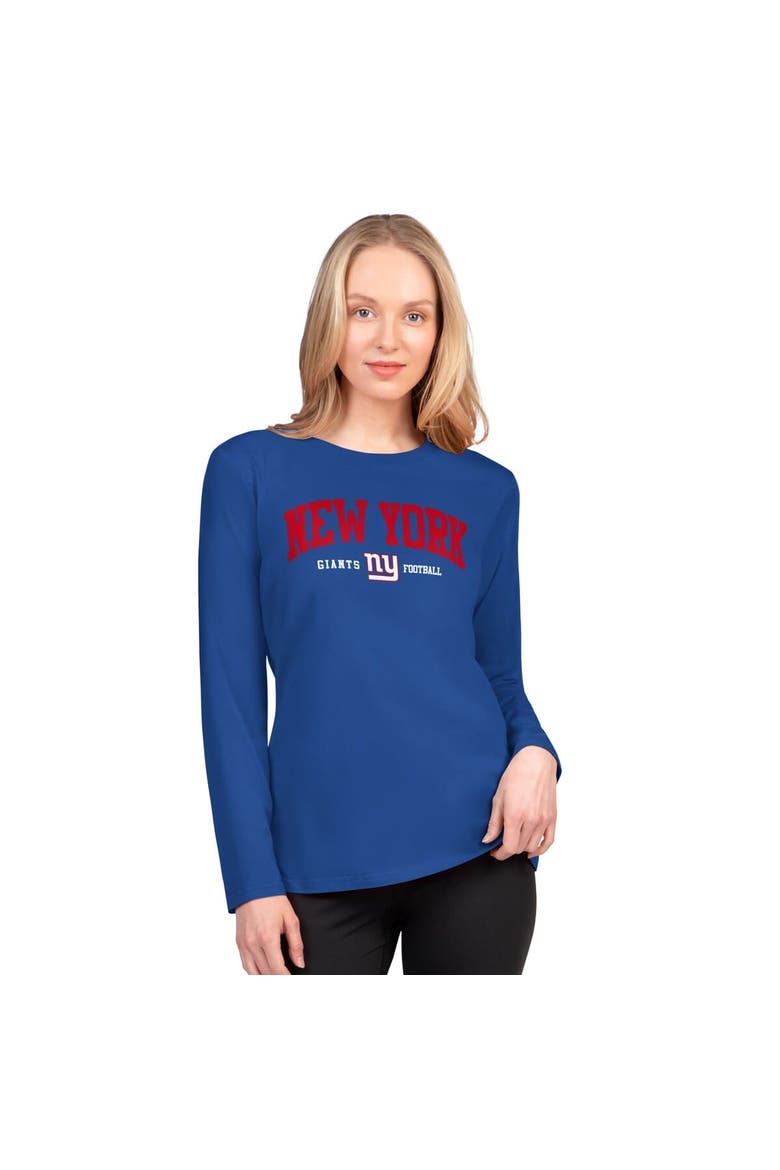 Women's G-III 4Her by Carl Banks  Royal New York Giants Best Play Long Sleeve T-Shirt, Main, color, Royal