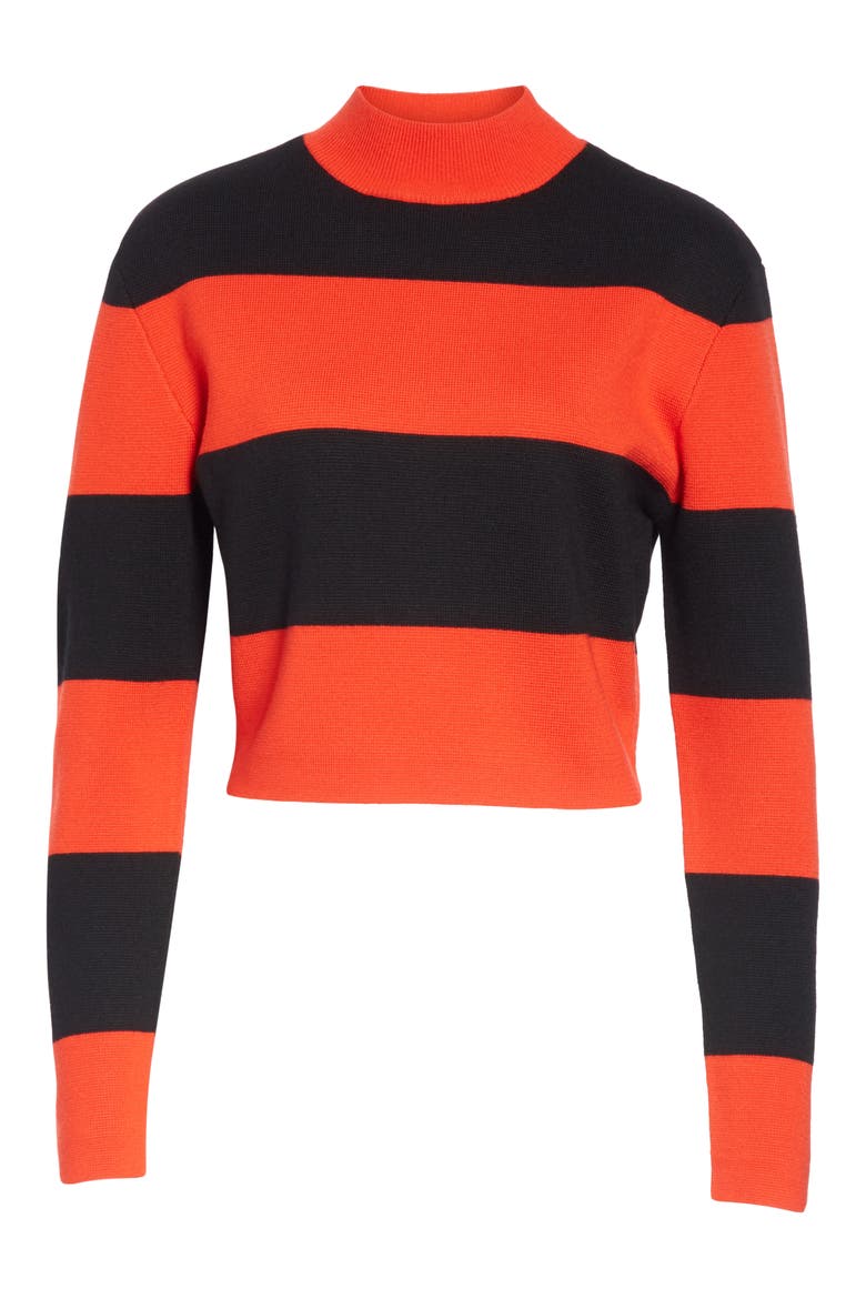 Stripe Wool Sweater, Alternate, color, RED AND BLACK COMBO