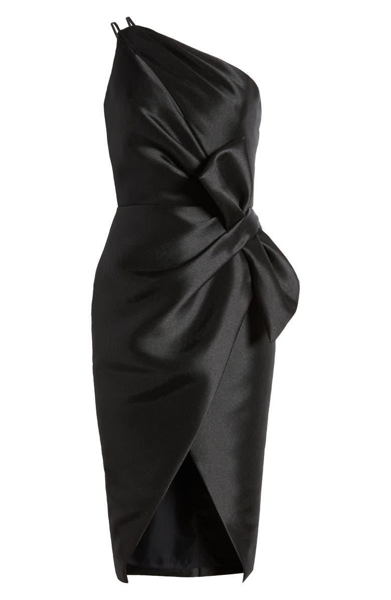 Amsale Mik One-Shoulder Dress, Alternate, color,