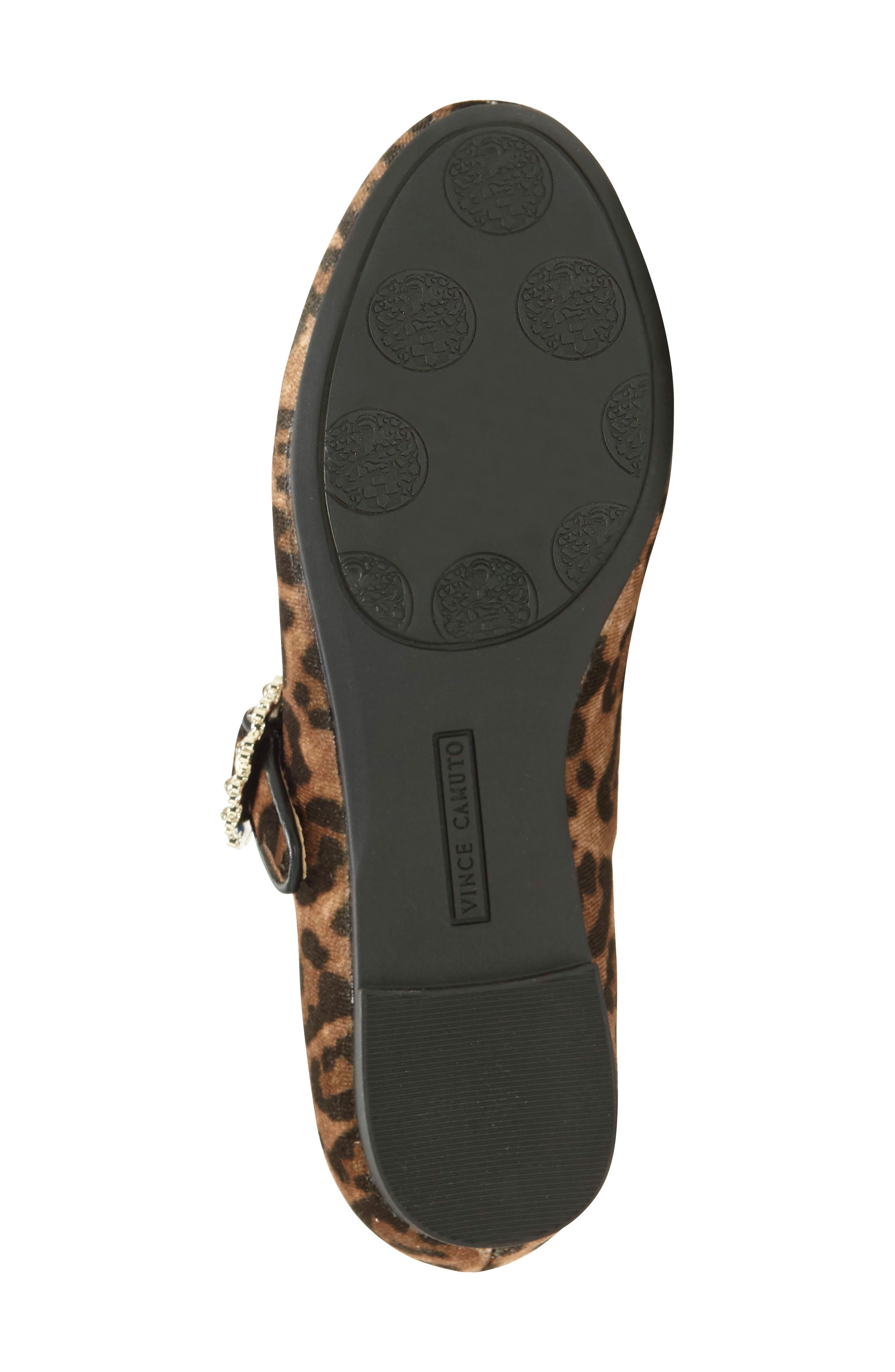 Mary Jane Flat, Alternate, color, NATURAL VELVET LEOPARD