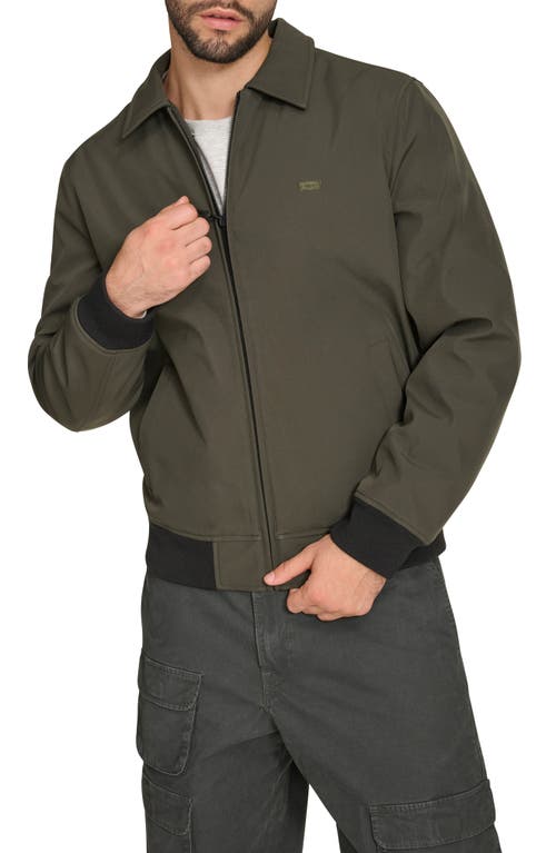 Levi's Laydown Collar Water Resistant Insulated Bomber Jacket In Green