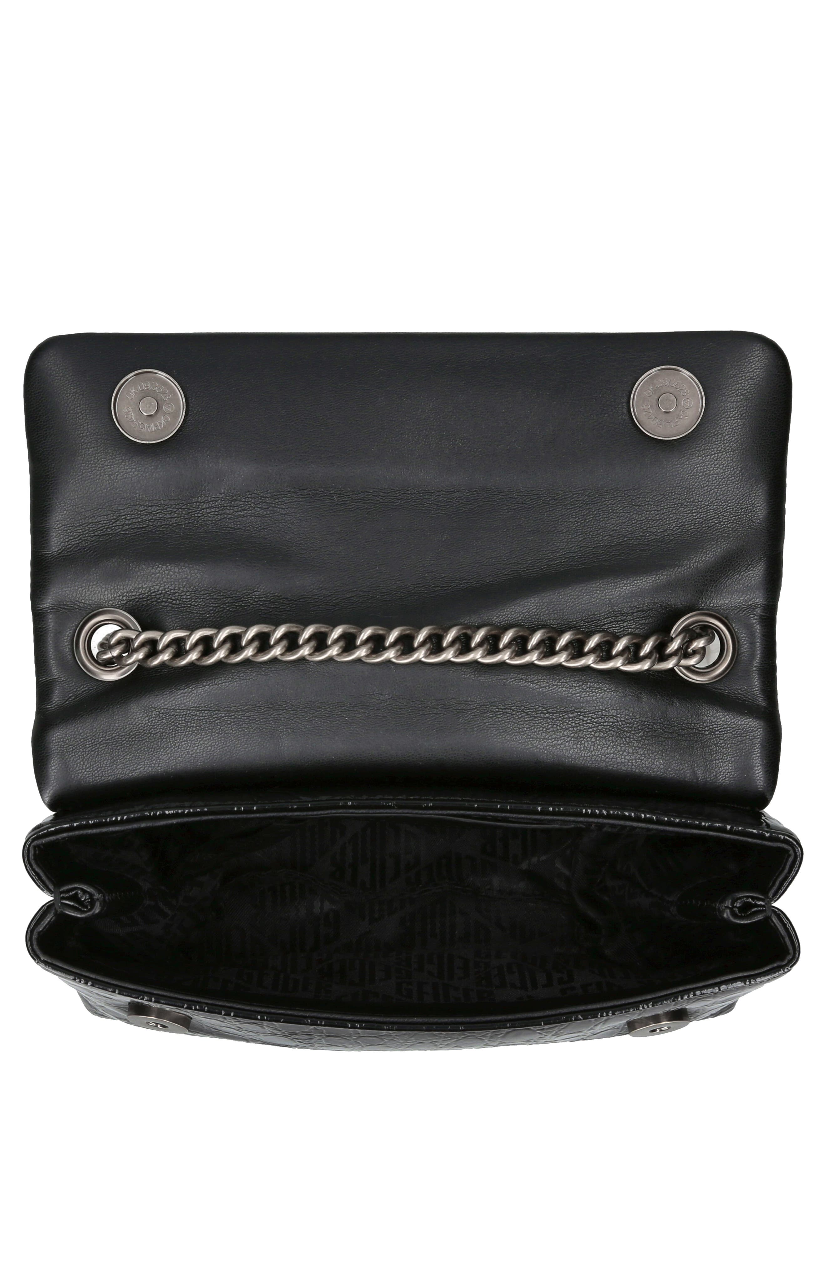 Kurt Geiger London Small Kensington Love Embossed Leather Convertible Crossbody Bag, Alternate, color, 