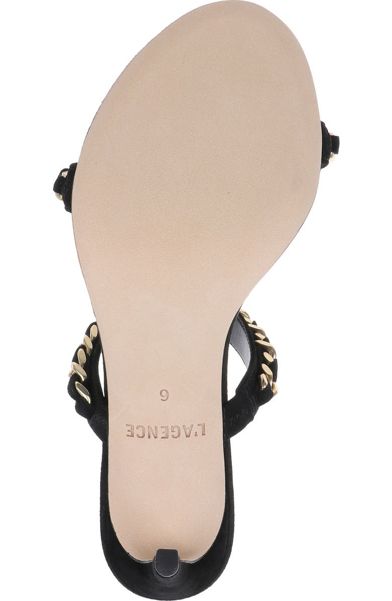 L'AGENCE Sarika Two-Strap Sandal, Alternate, color, Black Suede