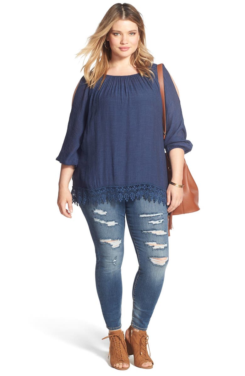 Nordstrom Hammered Bangles, Alternate, color, 