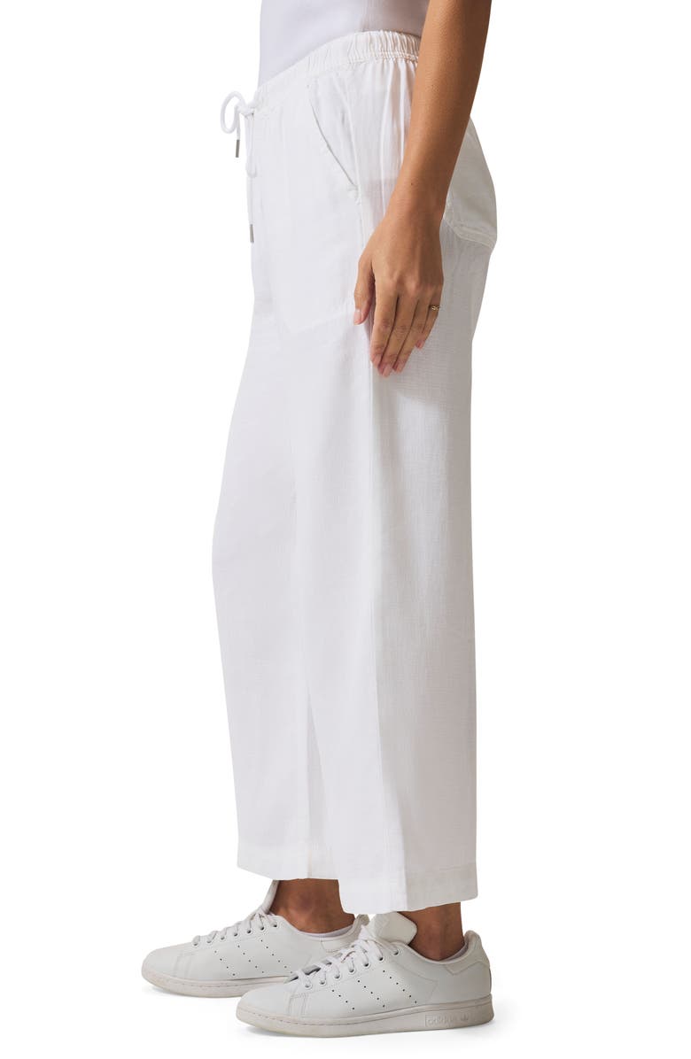 Splendid Angie Crop Wide Leg Pants, Alternate, color, White