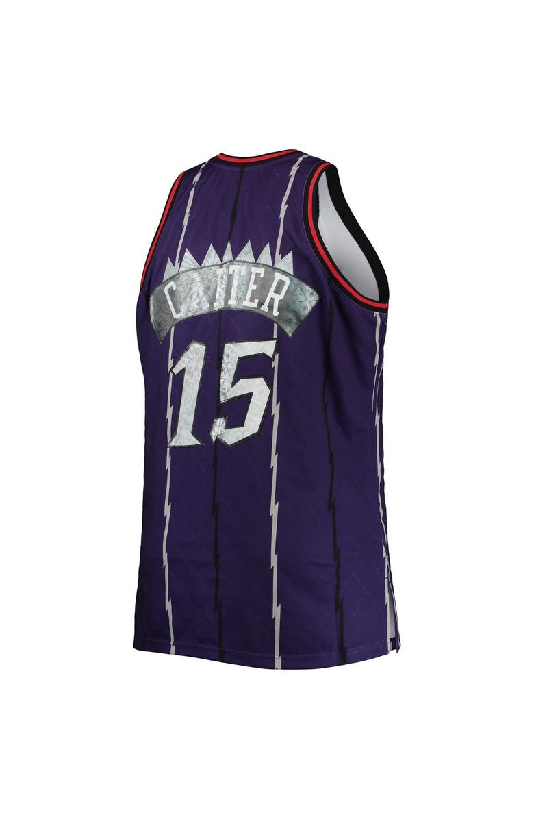Mitchell & Ness Men's Mitchell & Ness Vince Carter Purple Toronto Raptors Big & Tall 1998/99 NBA 75th Anniversary Diamond Swingman Jersey, Alternate, color, 