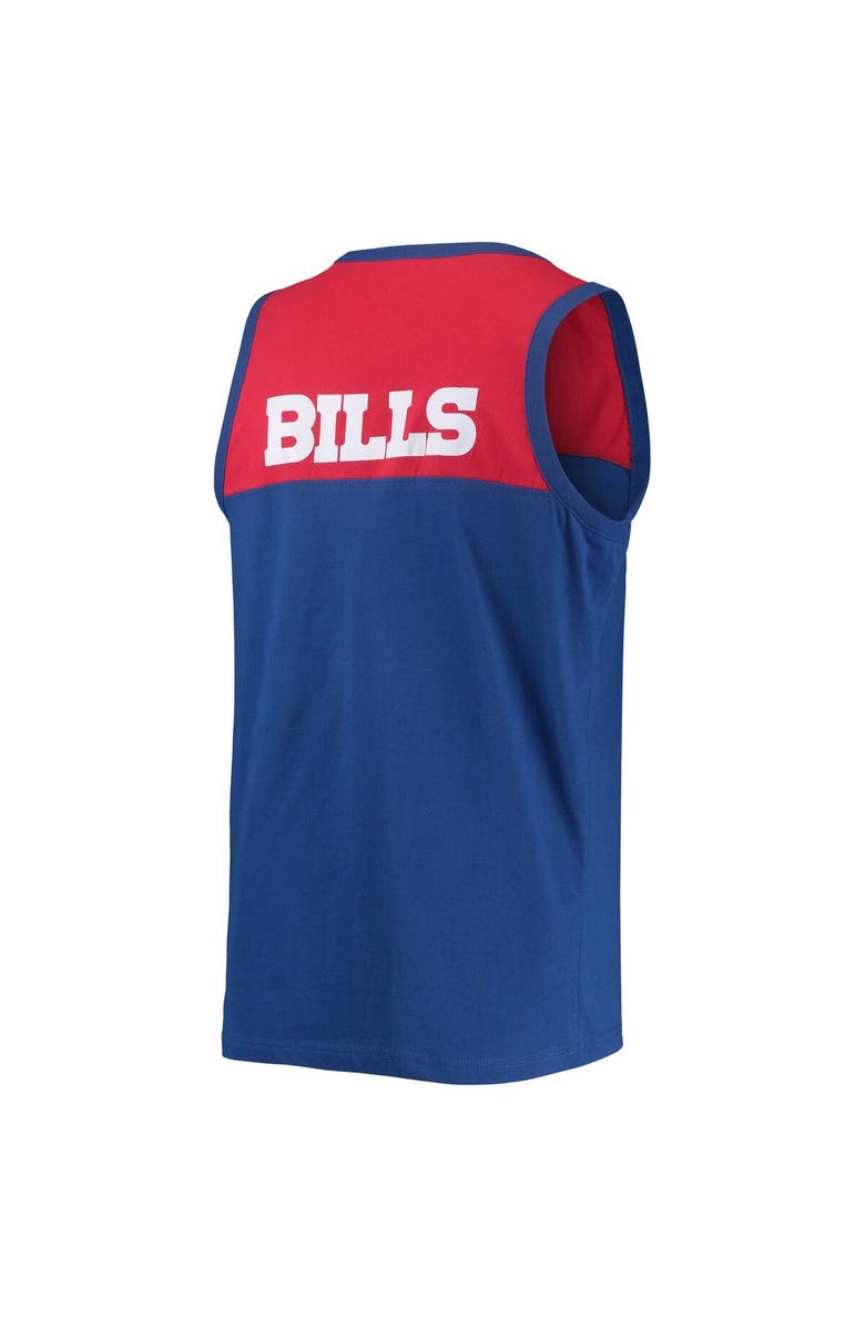 STARTER Men's Starter Royal/Red Buffalo Bills Team Touchdown Fashion Tank Top, Alternate, color, 