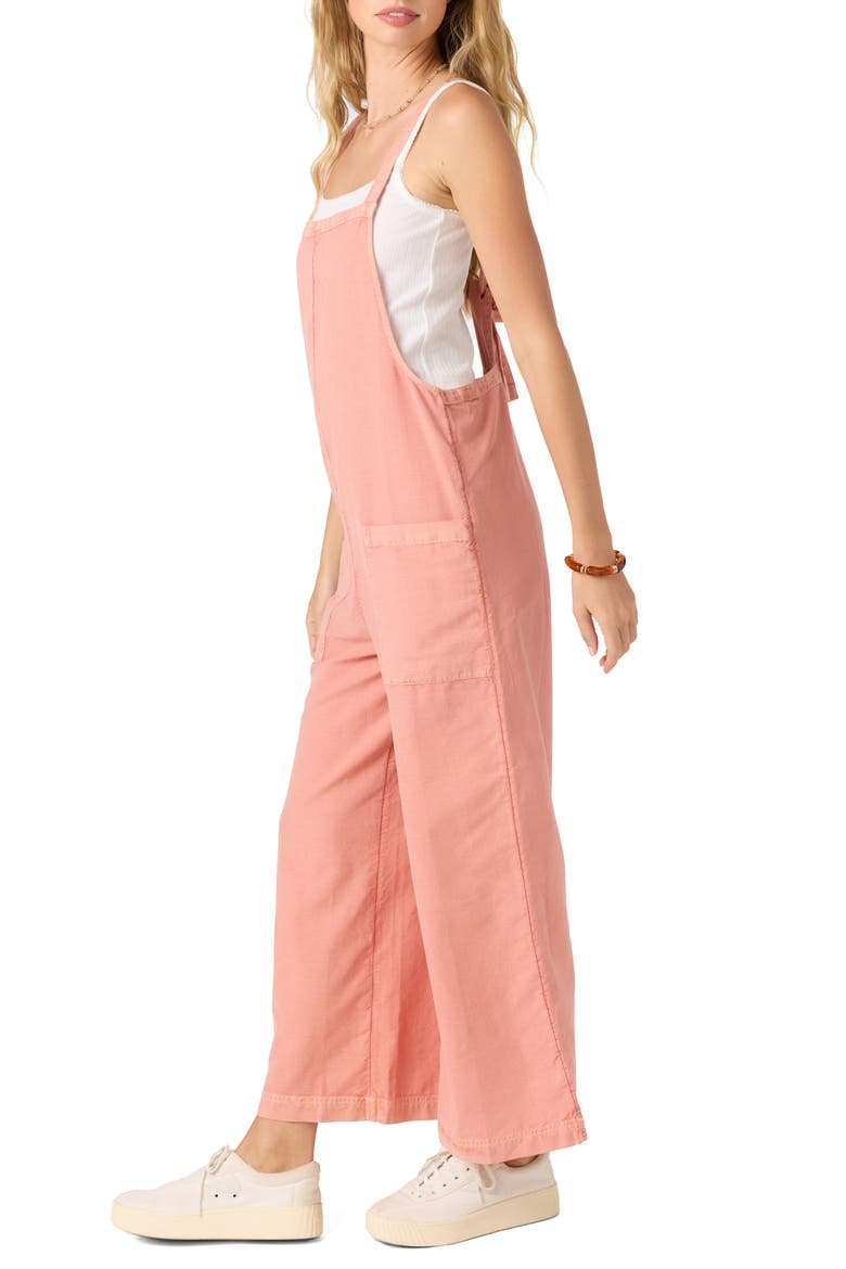 Summerlin Cotton & Linen Overalls, Alternate, color, DESERT SAND