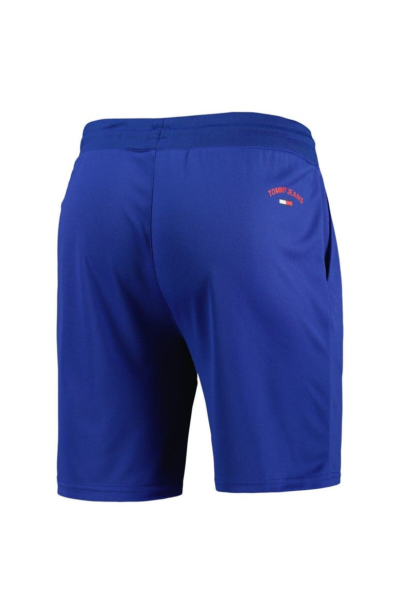 TOMMY JEANS Men's Tommy Jeans Blue Detroit Pistons Mike Mesh Basketball Shorts, Alternate, color, Blue