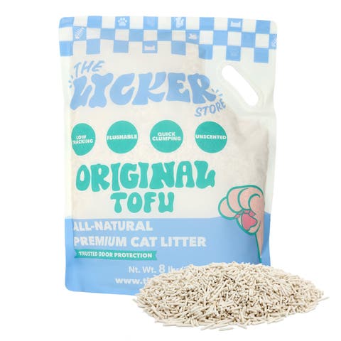Ultra Absorbent Tofu Cat Litter, Fast Clumping & Flushable, Odor Control, Low Dust