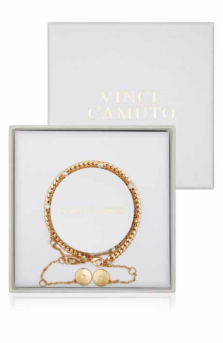 Set of 2 Curb & Station Line Bracelets