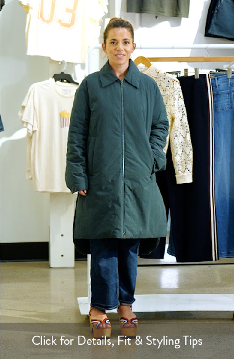 Laleh 700 Fill Power Down Longline Coat, sales video thumbnail