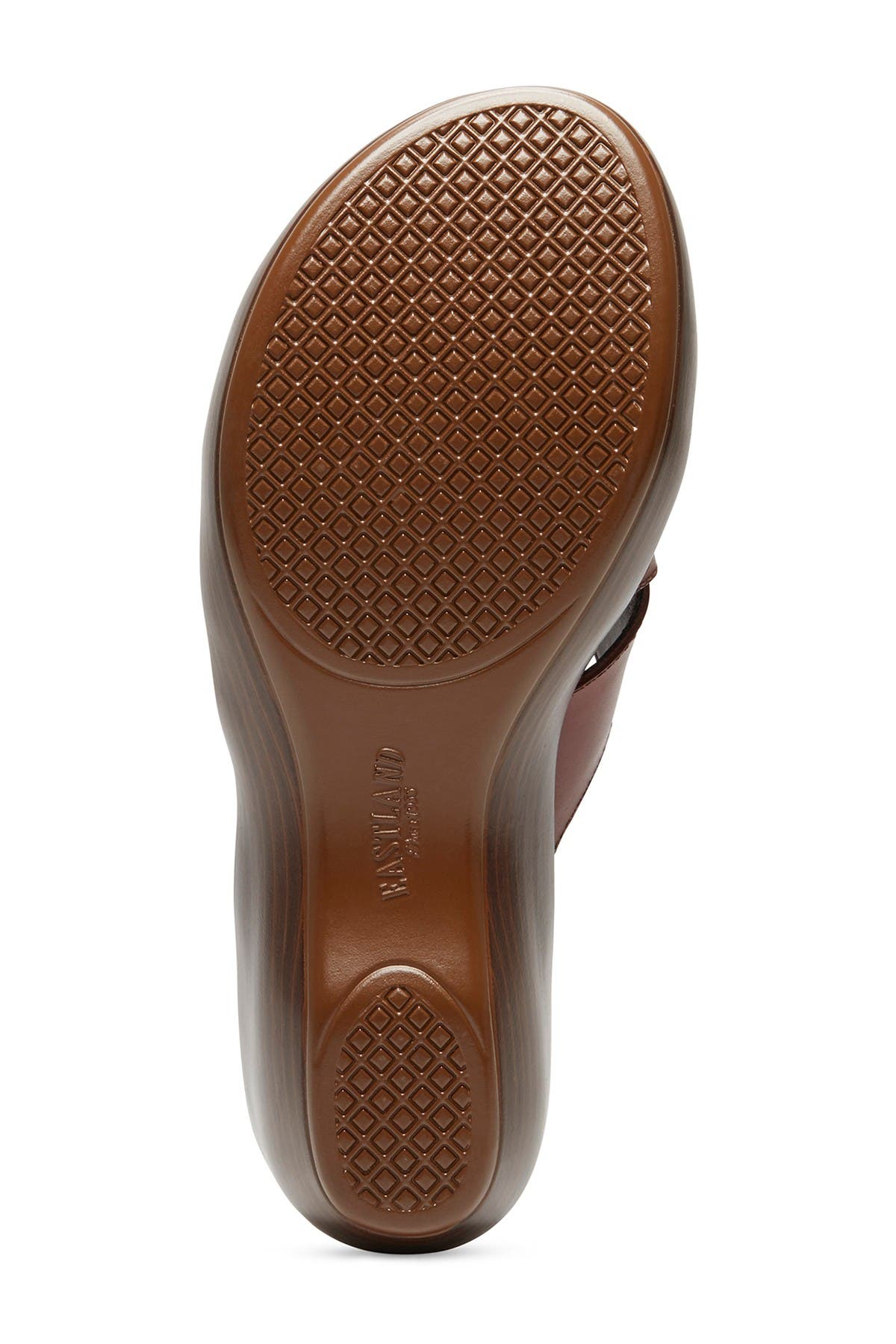 Eastland Poppy Platform Wedge Sandal, Alternate, color, Mahogany