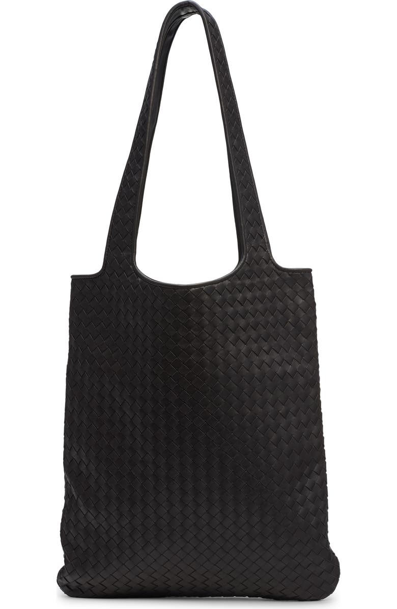 Bottega Veneta Veneto Small Intrecciato Leather Tote, Main, color, 2008 Espresso-Silver