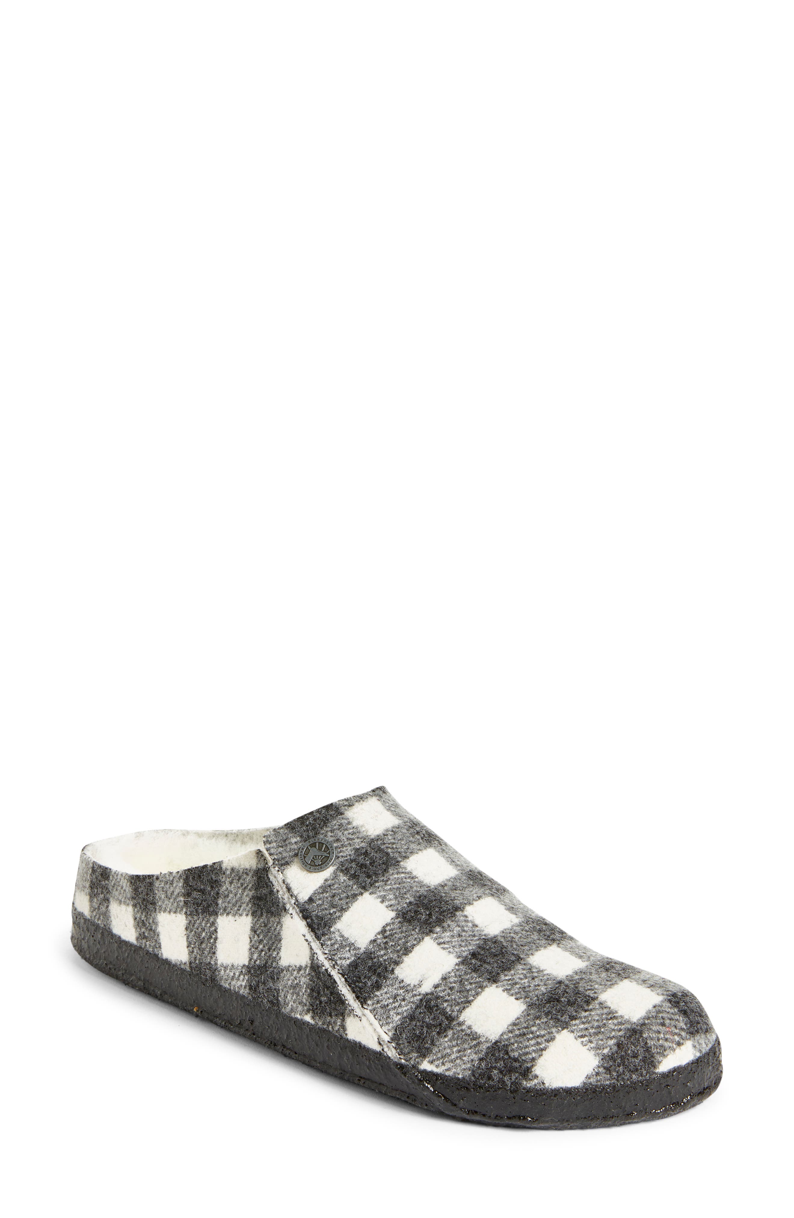 Zermatt Genuine Shearling Lined Slipper, Main, color, BLACK