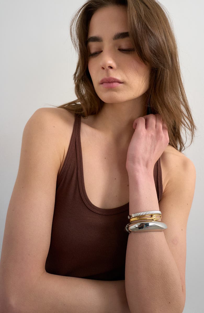 Topshop Spaghetti Strap Racerback Tank, Alternate, color, Brown