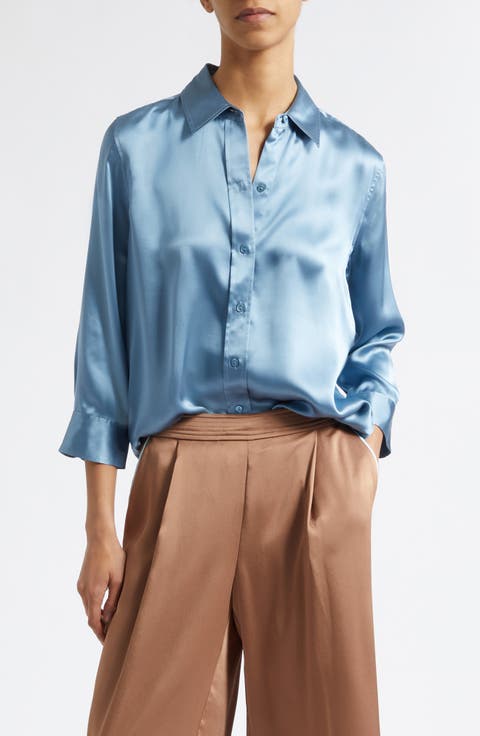Dani Silk Charmeuse Blouse