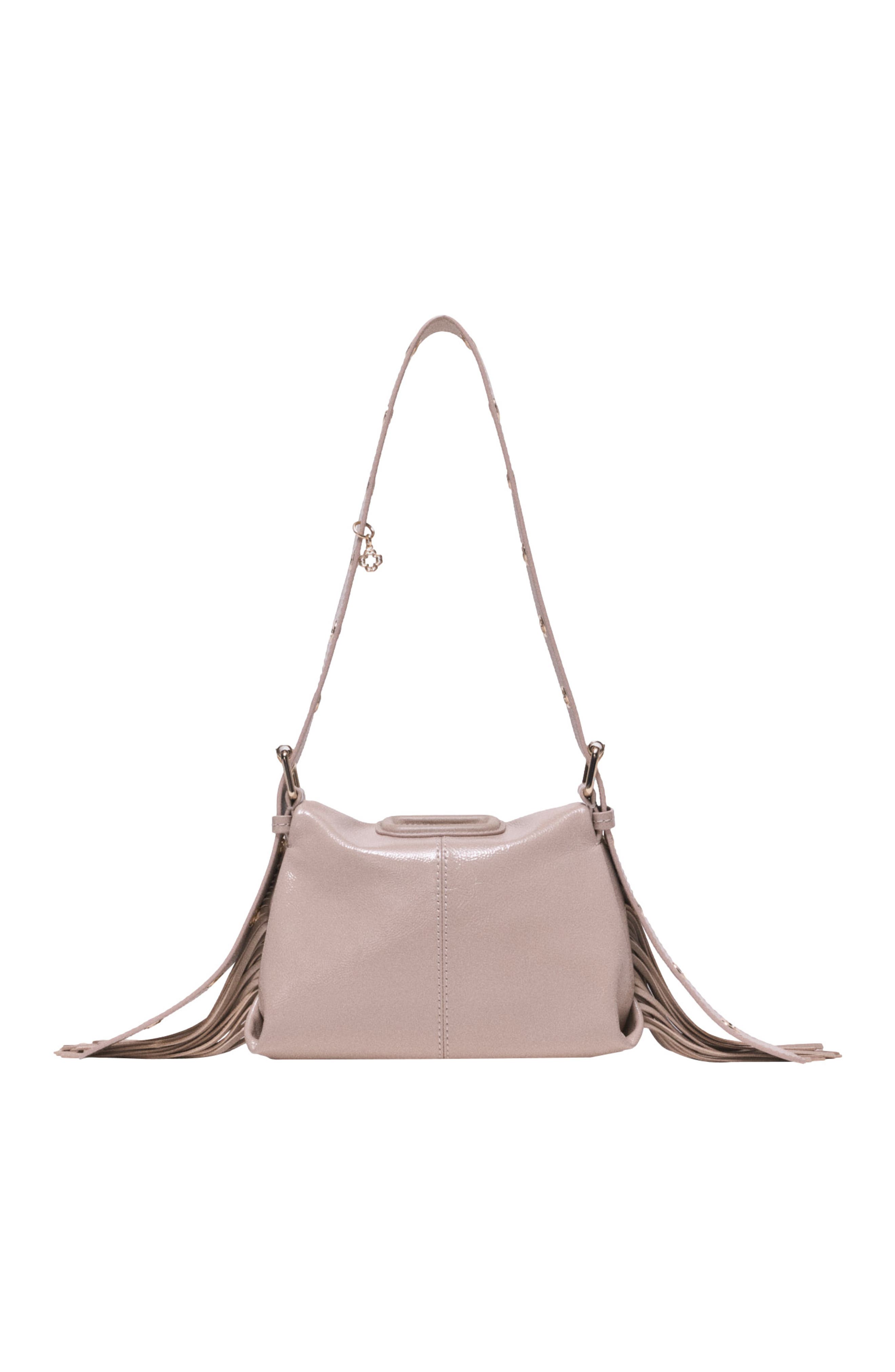 maje Naplak leather Miss M Mini bag, Main, color, Navy