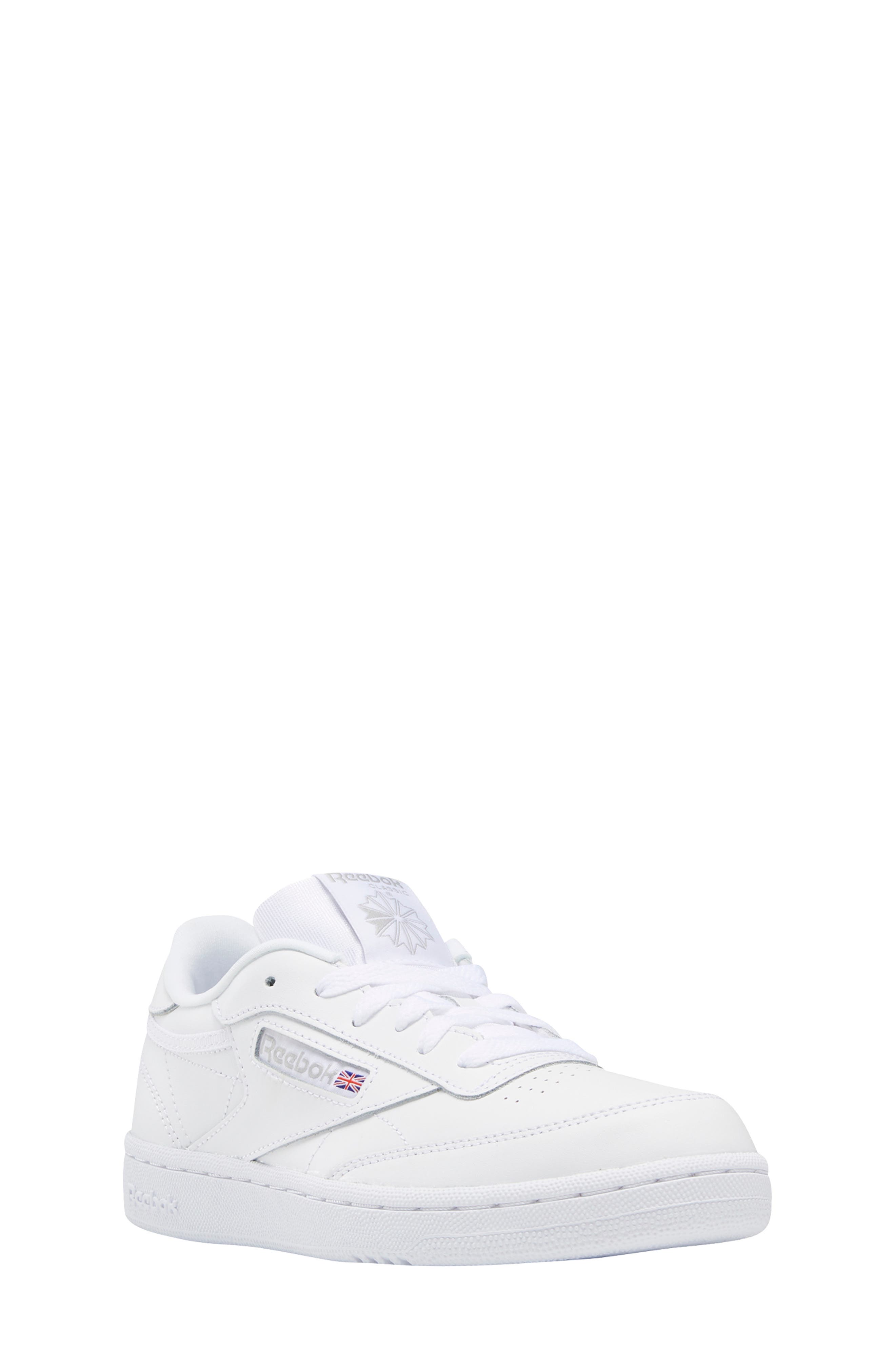 Club C Sneaker, Main, color, WHITE/SHEER GREY-INT