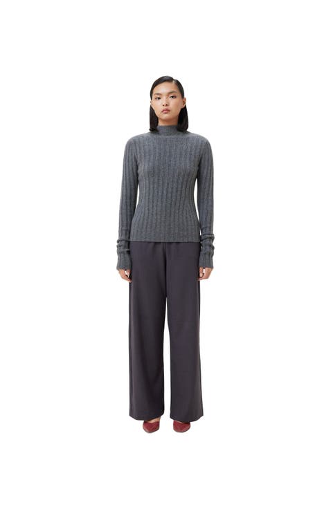 Cashmere Turn-Up Cuffs Sweater