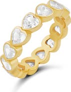 SHYMI Heart Cubic Zirconia Eternity Band