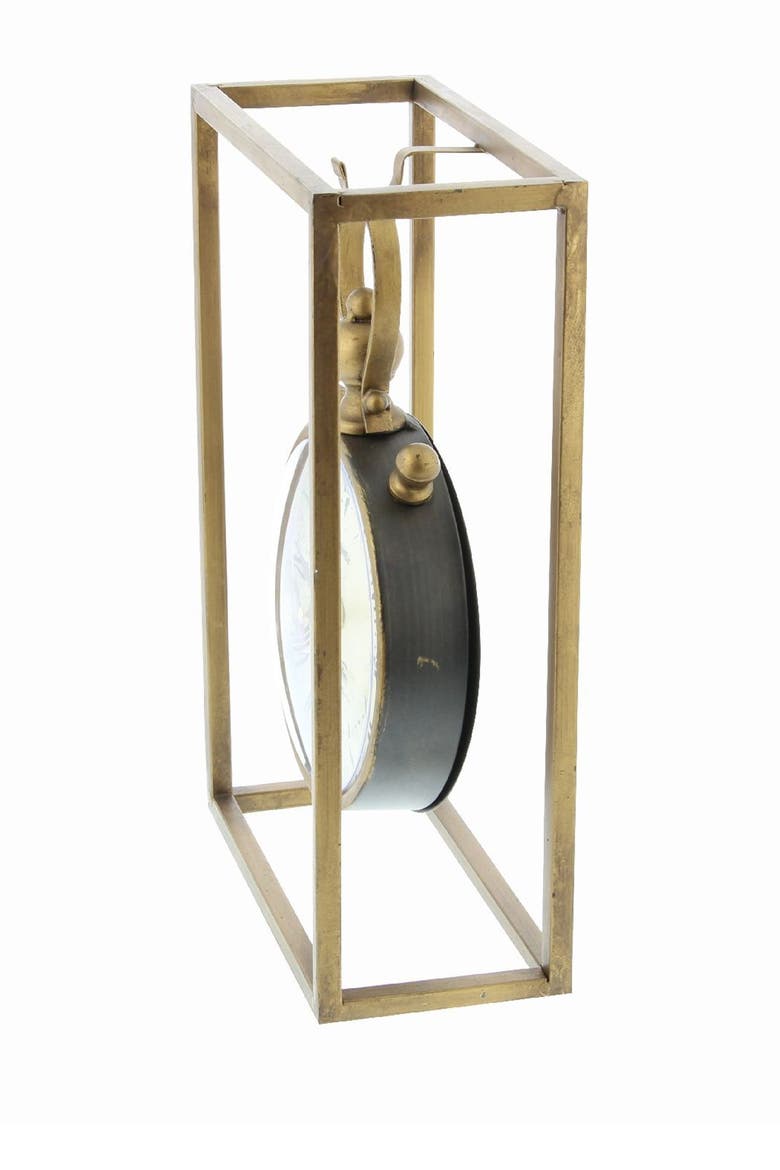 Bronze Metal Standing Stopwatch Clock, Alternate, color, BRONZE