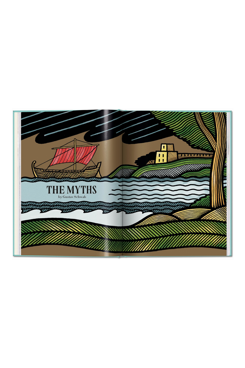 Greek Myths Book, Alternate, color, Turquoise