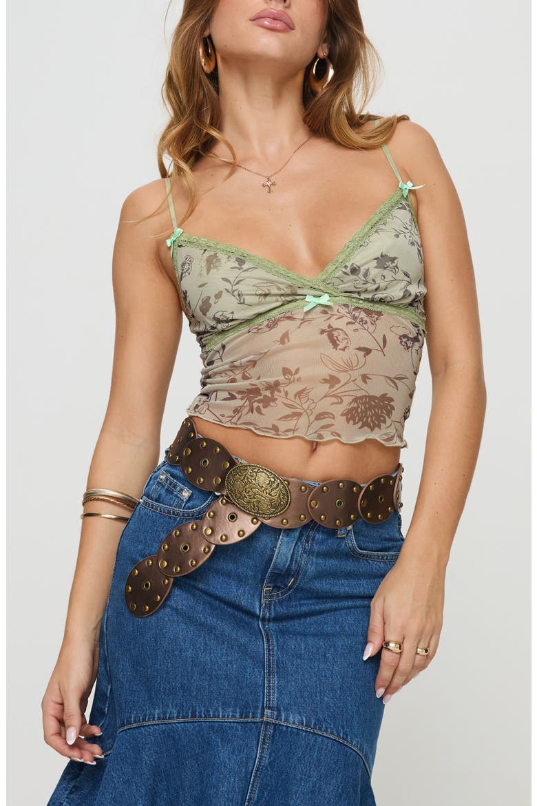 Shepherd Mesh Camisole, Main, color, BROWN