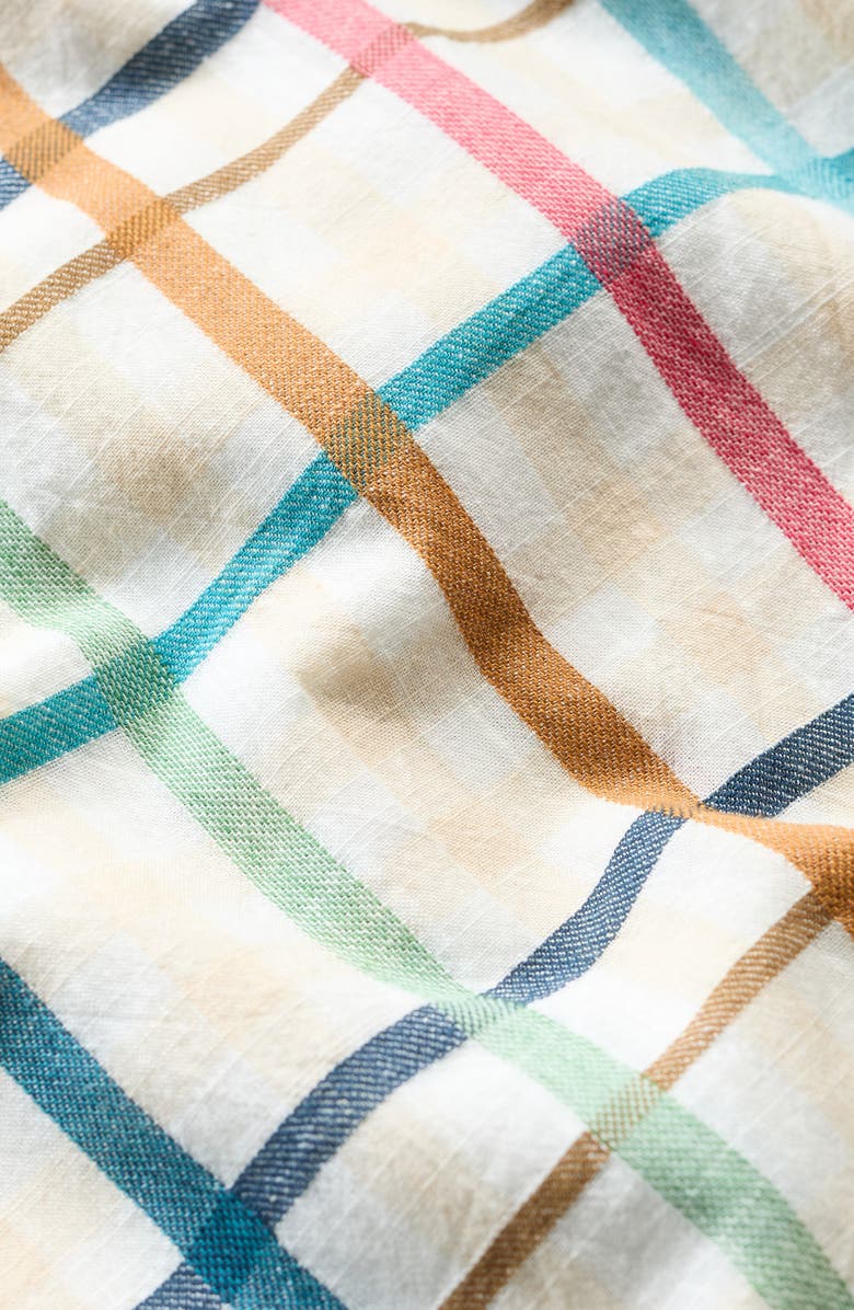 Seasalt Cornwall Carved Wood Short Sleeve Button-Up Midi Dress, Alternate, color, Studio Easel