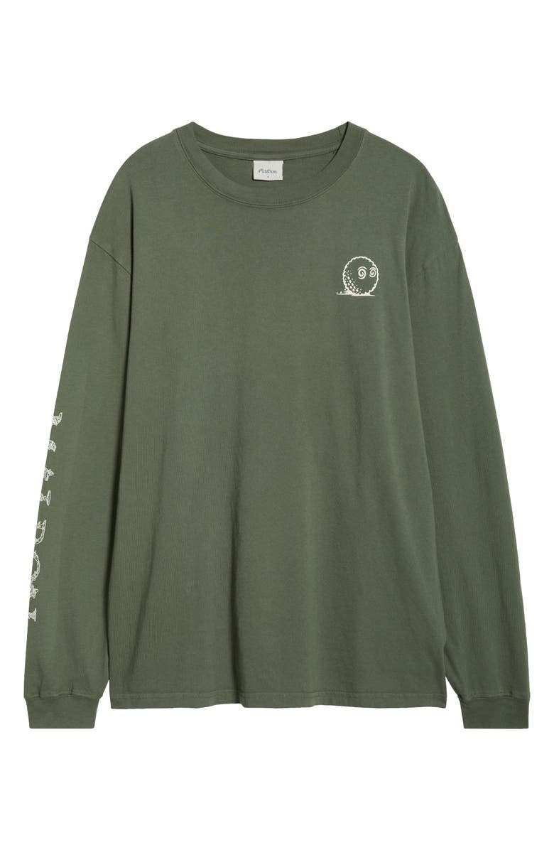 Malbon Golf Gorse Foraging Cotton Graphic T-Shirt, Alternate, color, Olivine