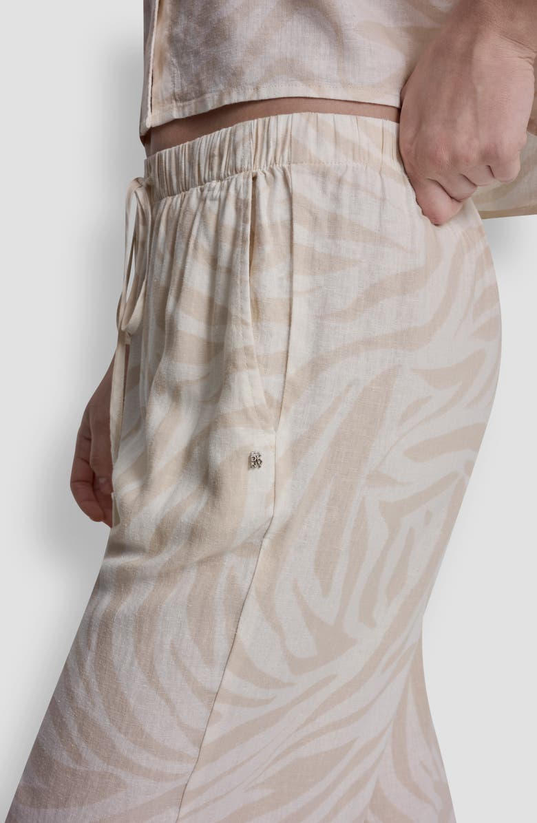 DKNY Jeans Relaxed Pants, Alternate, color, Zebra Eggnog Combo