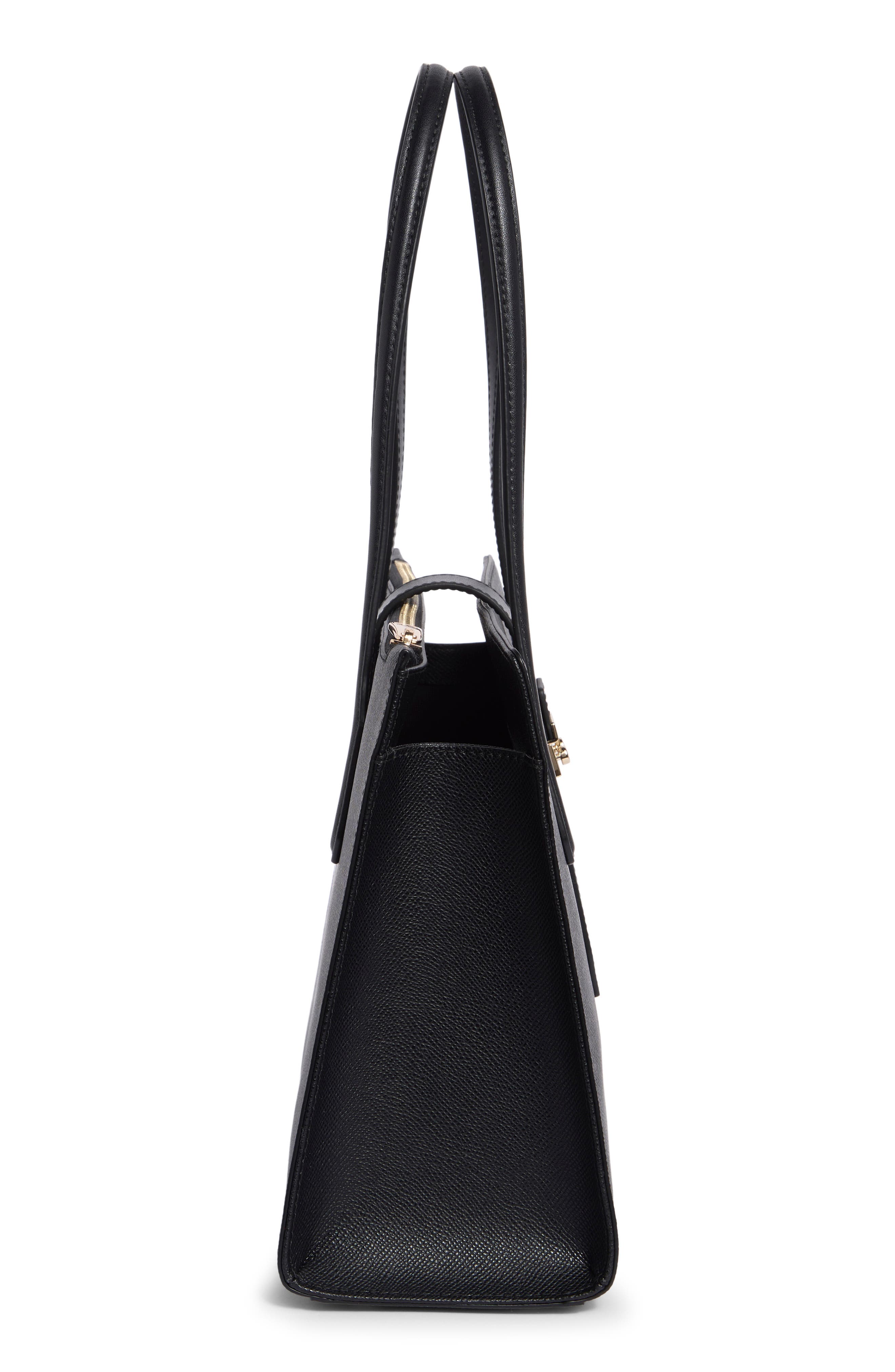 Metropolis Leather Tote Bag, Alternate, color, NERO