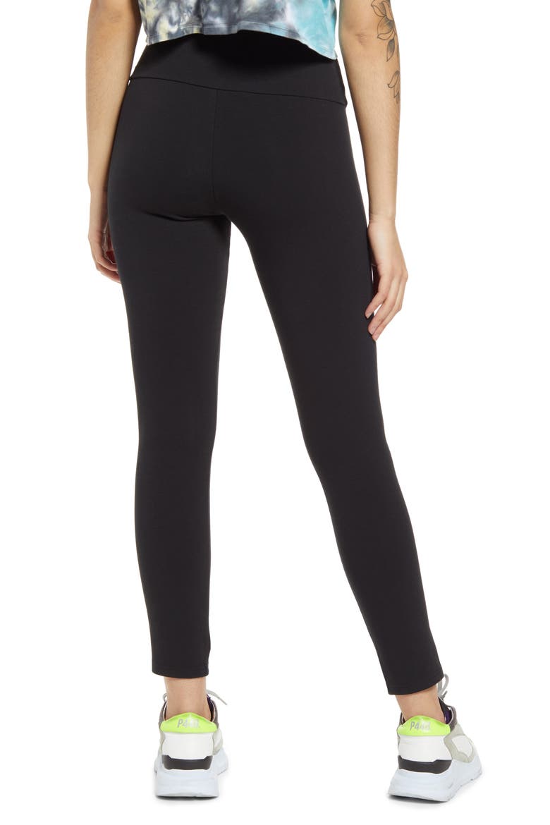 Alessi High Waist Ankle Leggings, Alternate, color, NOIR